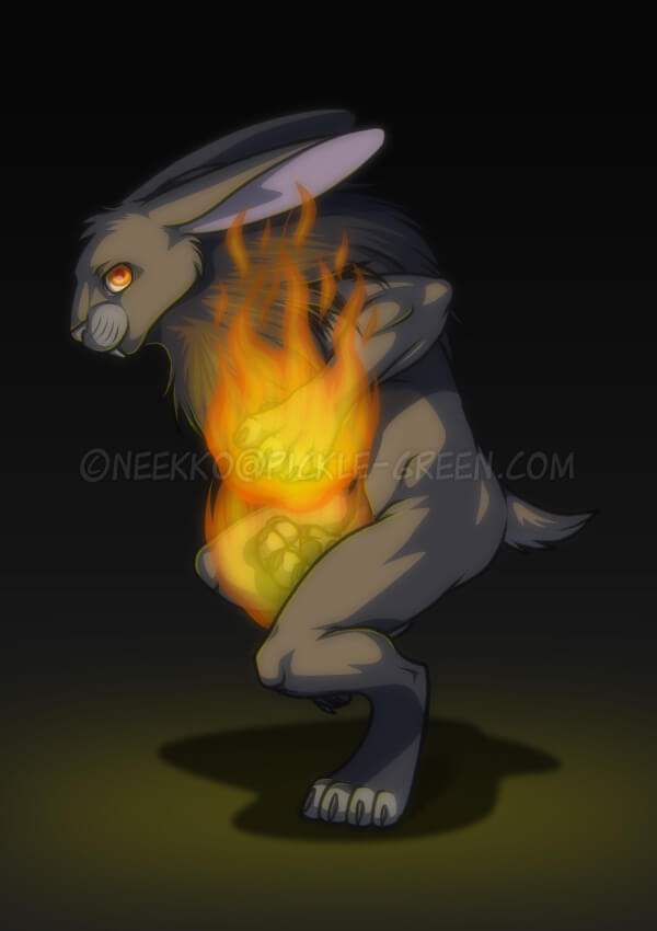 Lion Rabbit Fire